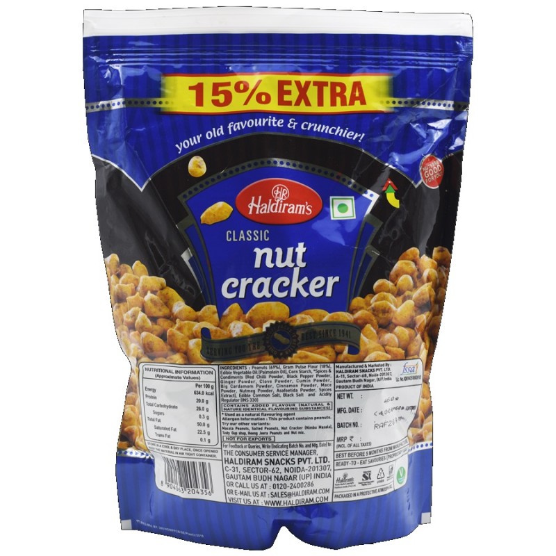 Haldirams Namkeen Nut Cracker (Del), 400 g Pouch